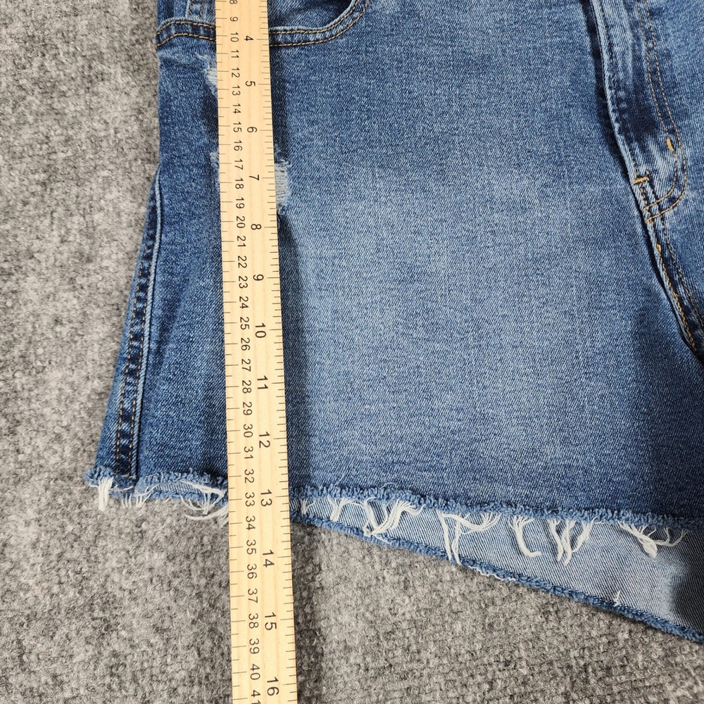 Signature by Levi Strauss Heritage High-Rise Denim Shorts MediumWash Blue 16 W33